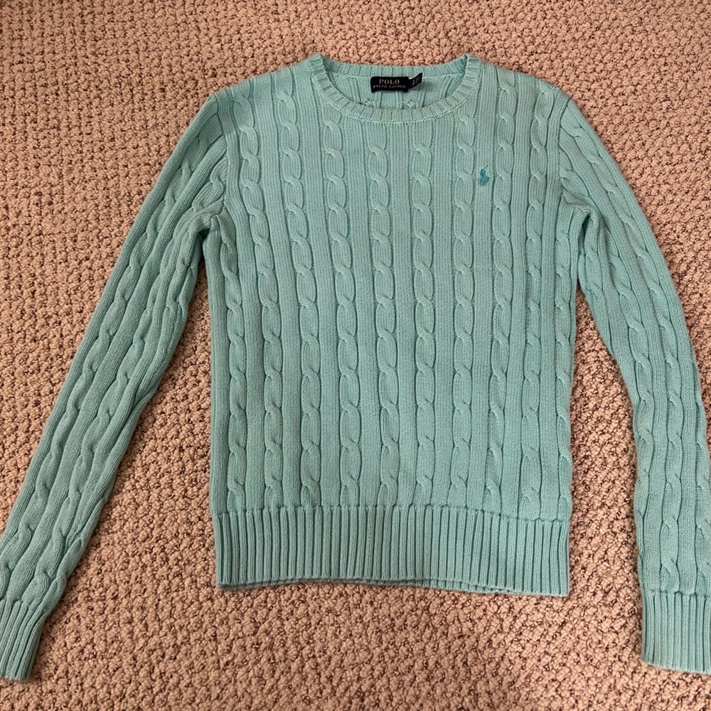 Women Polo by Ralph Lauren cable knit sweater in small